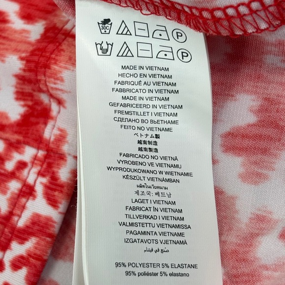 Michael Kors NEW Red White‎ Floral Print Sleeveless Shift Dress Tassel Size L - Picture 8 of 14